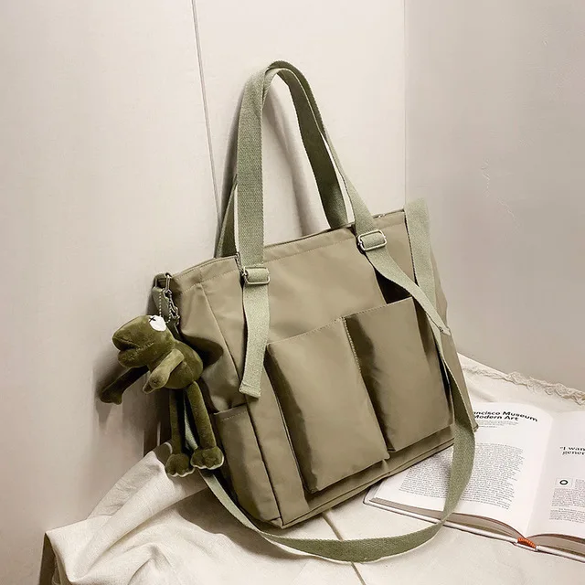 

2022 Female Bag Shoppers Simple Fashion Zipper Handbags Shoulder Waterproof Large Capacity Tote Bags Women's Brand Crossbody