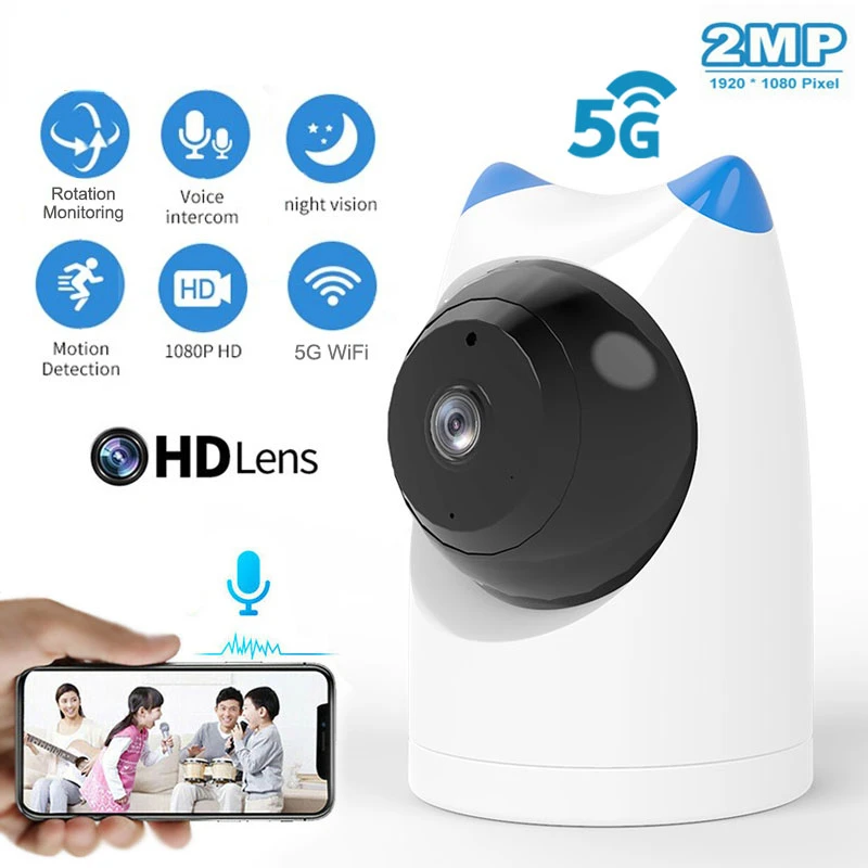 

Камера видеонаблюдения HD с Wi-Fi и функцией ночного видения