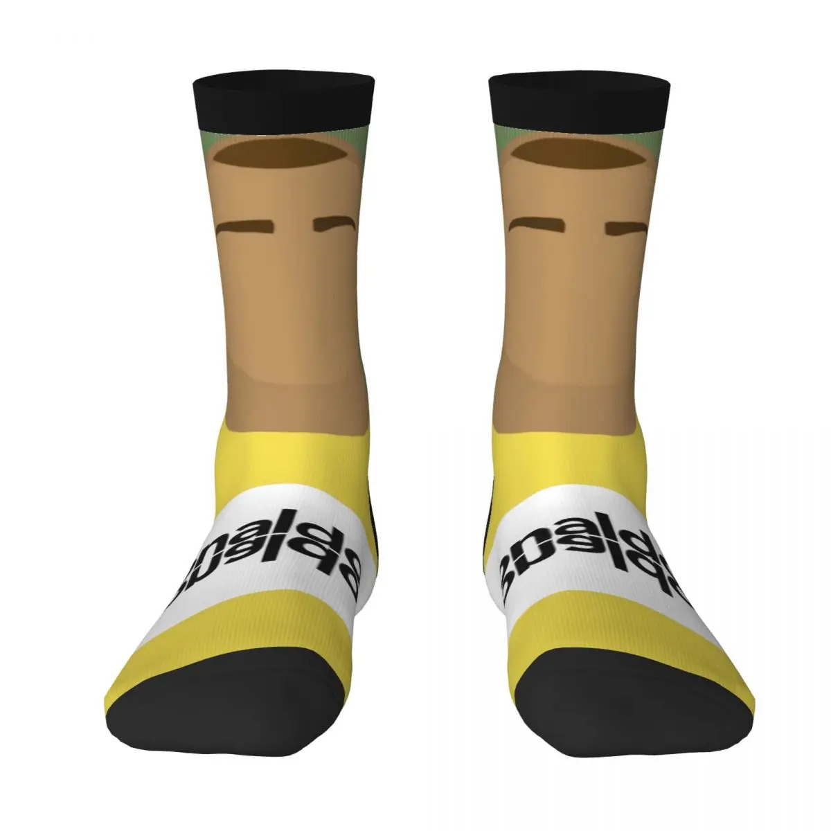 

Brazil Ronaldoss And Nazﾡrioss And Nazarioss Contrast color socks Elastic Socks Nerd Novelty Football Team Stocking