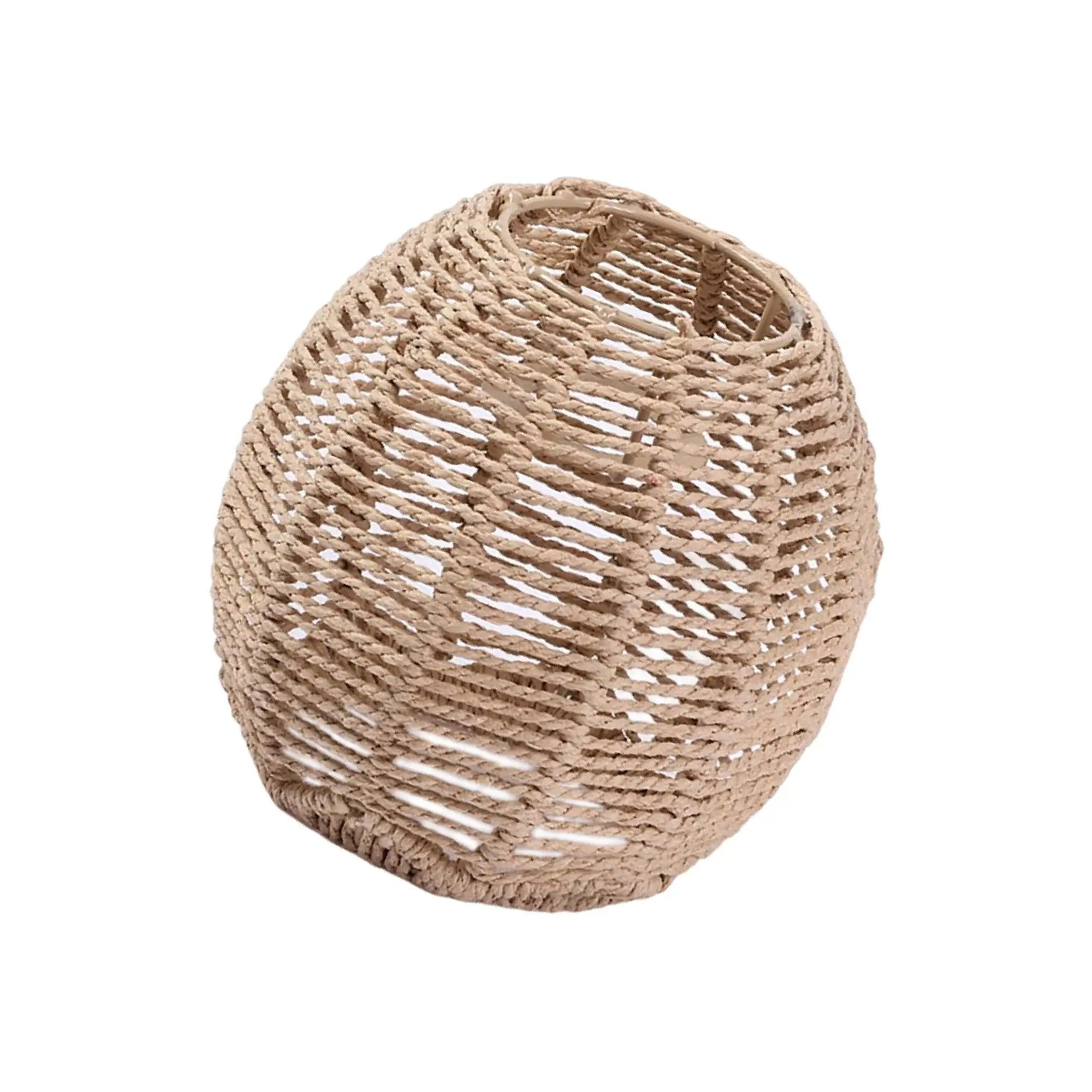 

Woven Rattan Pendant Lamp Shade for Kitchen Island Hotel Bedroom Style B
