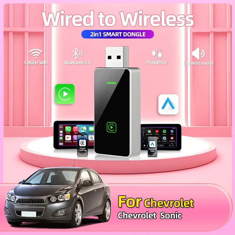 2025 Новый автомобильный Стайлинг 2 в 1 беспроводной Android авто адаптер Carplay Smart Dongle Plug