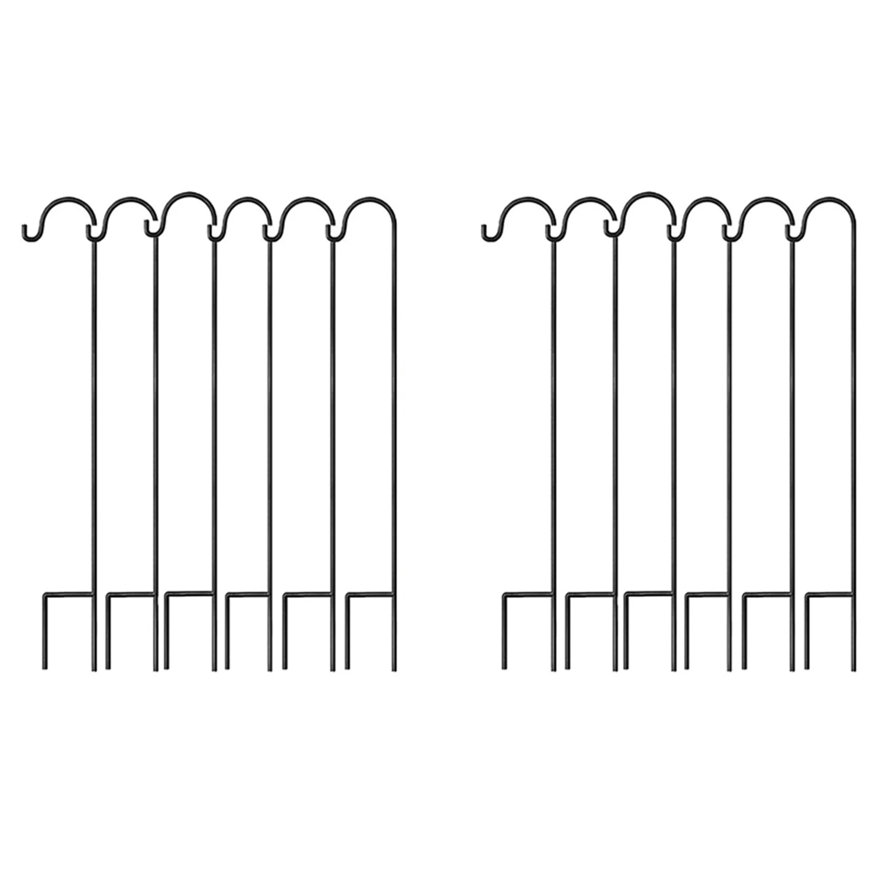 

Shepherds Hook, 39.4 Inch 12 Pack Crack Lamp Outdoor Hanging Lights For Garden Patio Pathway Deck Patio Lawn Decoration