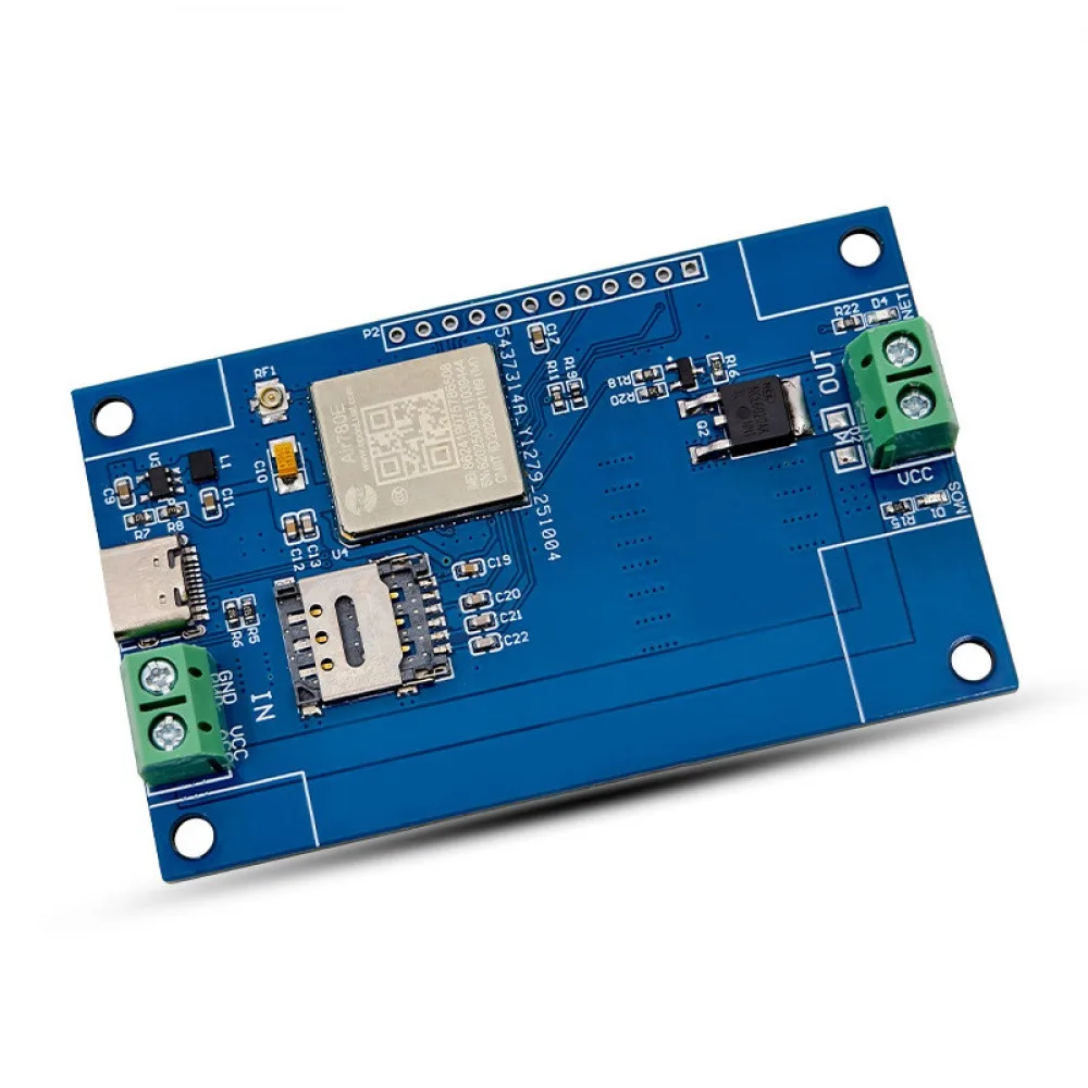 Модуль переключателя MOS с одним каналом 4G AIR780E, питание DC5-60V, N-MOS, слот для Nano SIM, поддержка AT-команд, для вторичной разработки (art.: 3920da91f52a4) - 3920da91f52a4