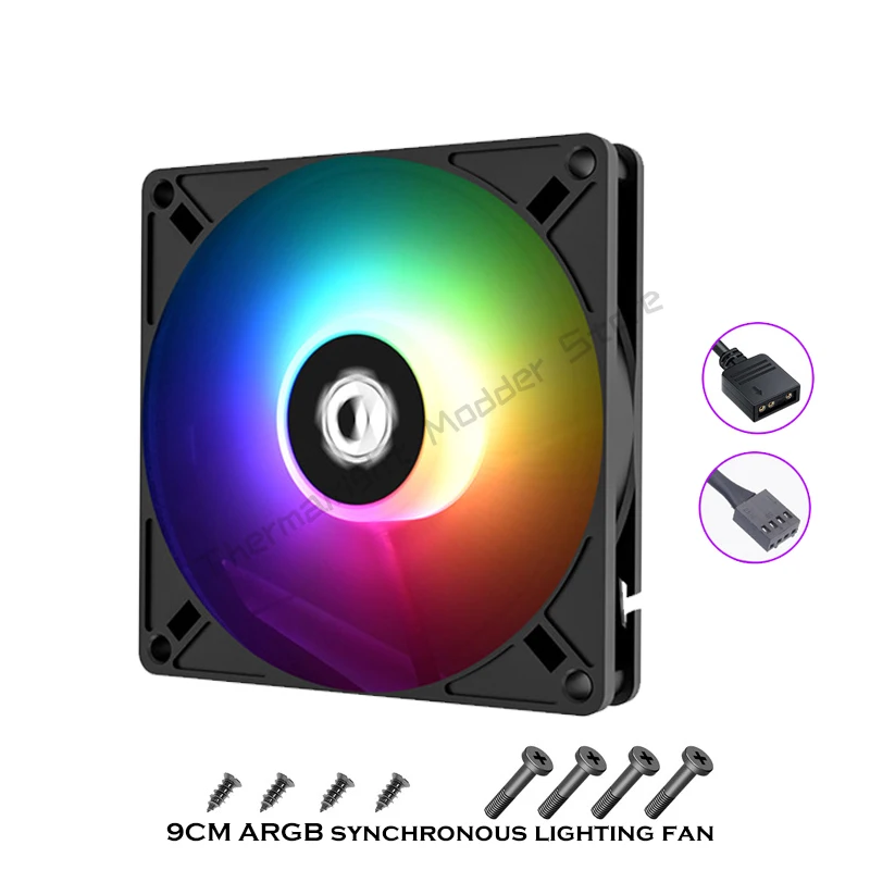Кулер для ЦП RGB 90 мм 4 контакта 5 В 9015/9215 шт. | Компьютеры и офис