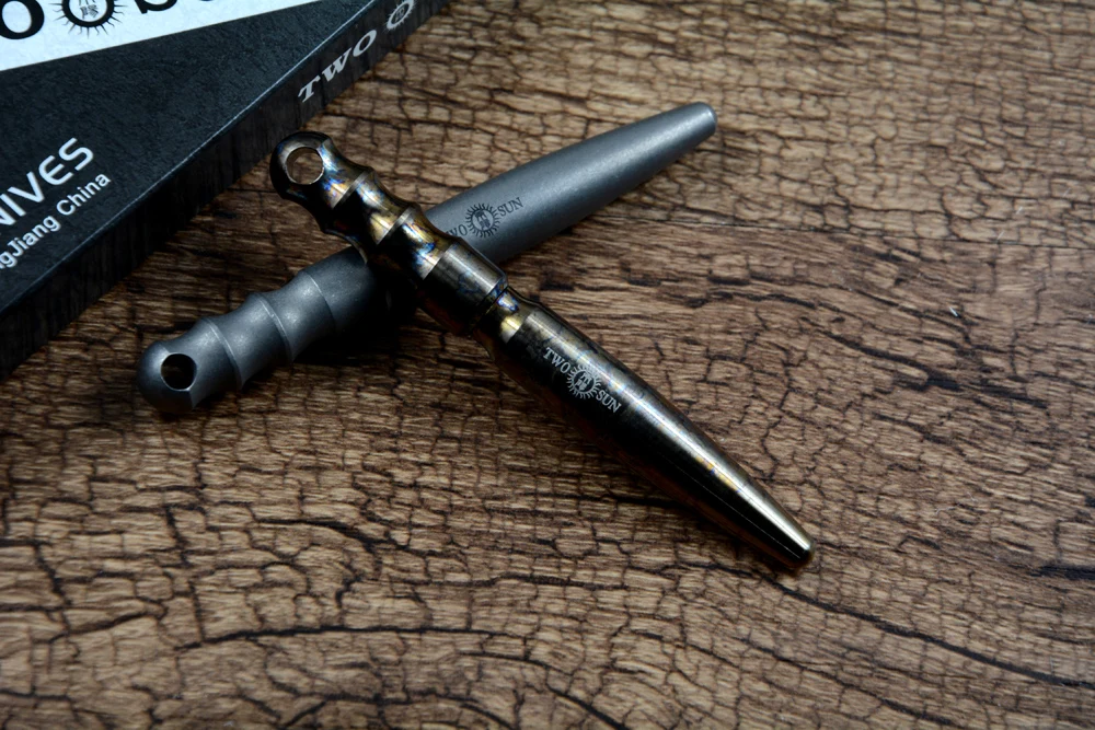 TWOSUN Тактическая ручка Stonewash Anode Красочная из титанового сплава для улицы EDC Defense Pen