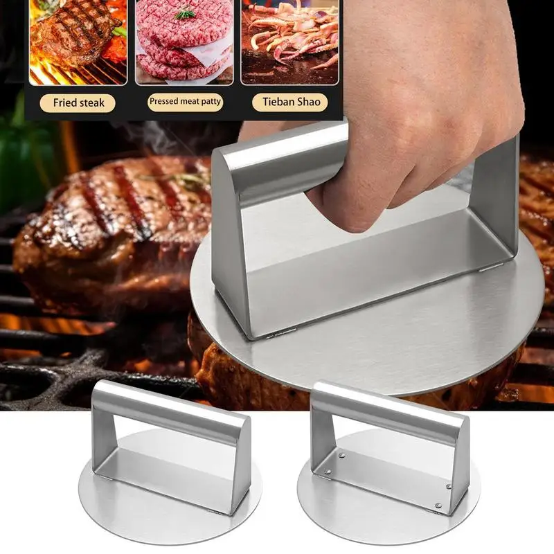 

Smash Burger Press Stainless Steel Bacon Press Hamburger Press Patty Maker Round Hamburger Press For Flat Griddle Grill Cooking