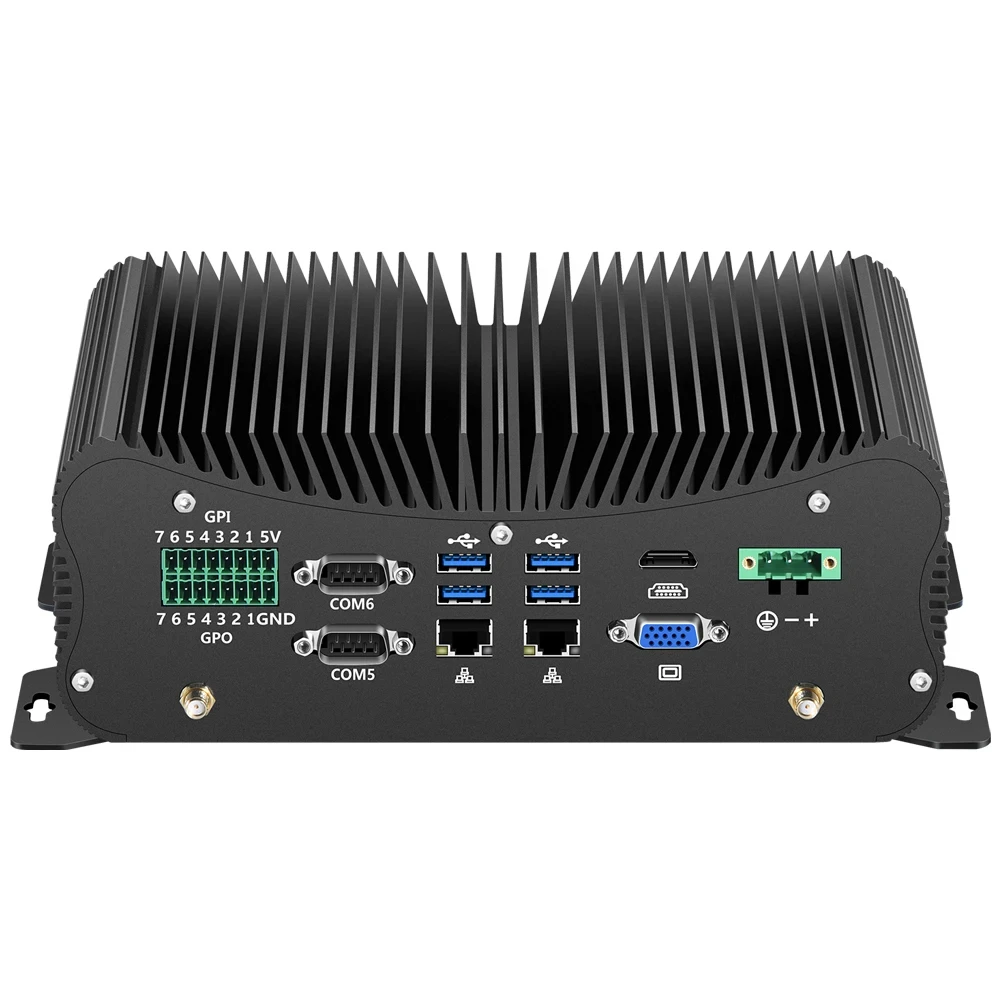 Промышленный мини-ПК Dual LAN 6 COM, Intel CoreI7 10610U с 2 * DDR4 ...