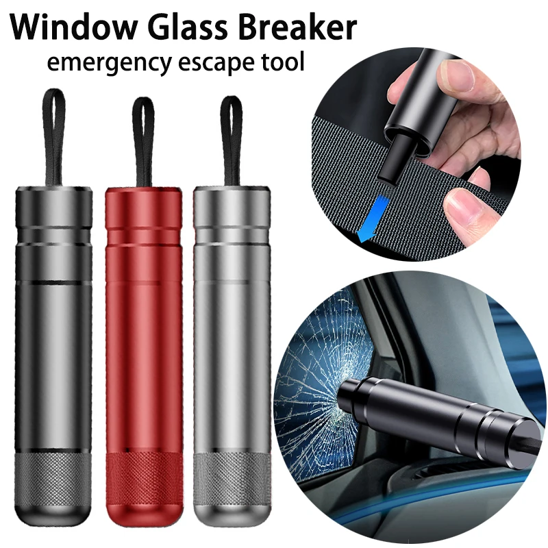 

New Home Car Window Glass Breaker Car Emergency Escape Tools Mini Car Safety Hammer Belt Cutter Tool Hammer Windshield Breaker