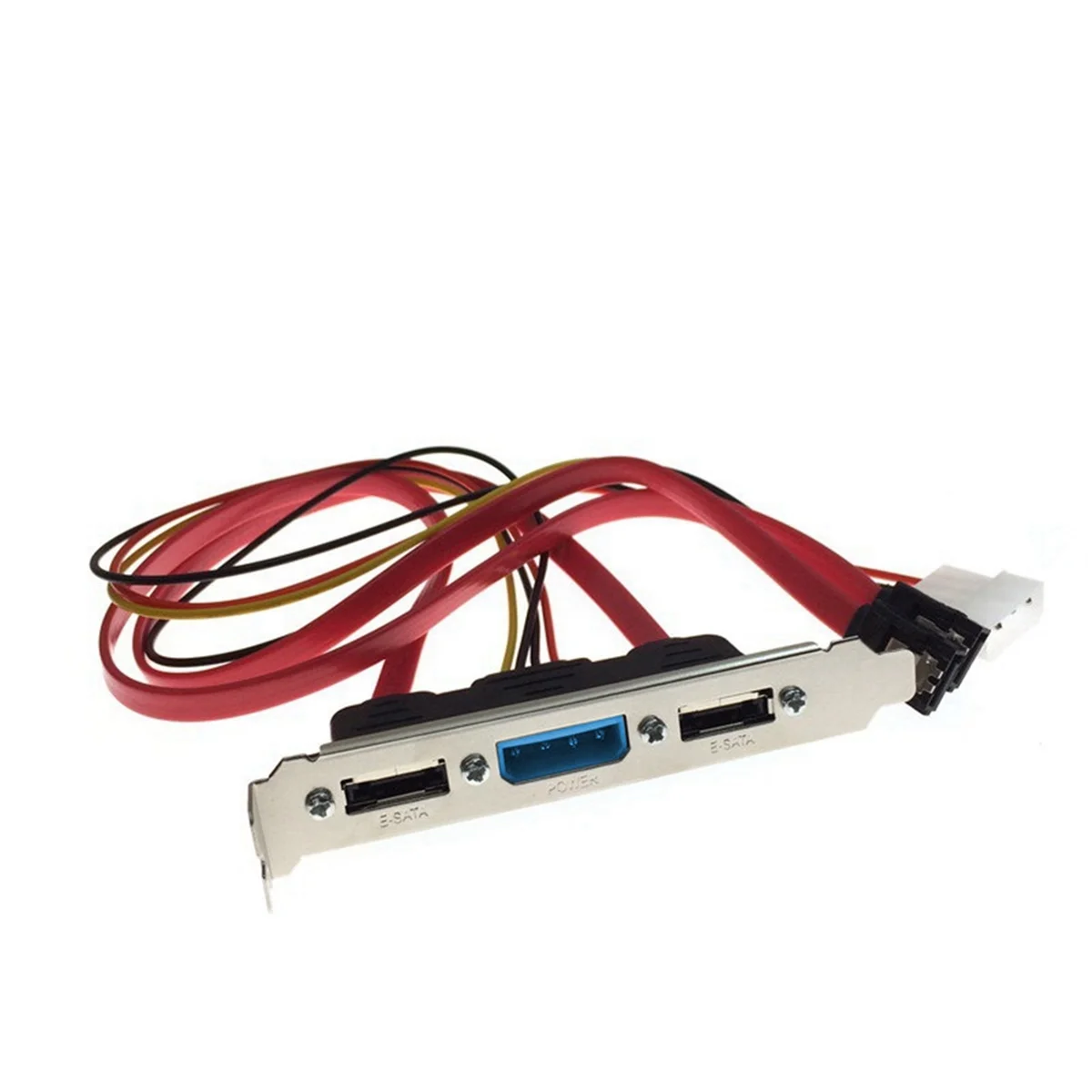 ПК DIY SATA к ESATA и 4-контактный IDE Molex Power PCI кронштейн слот кабеля полноразмерный