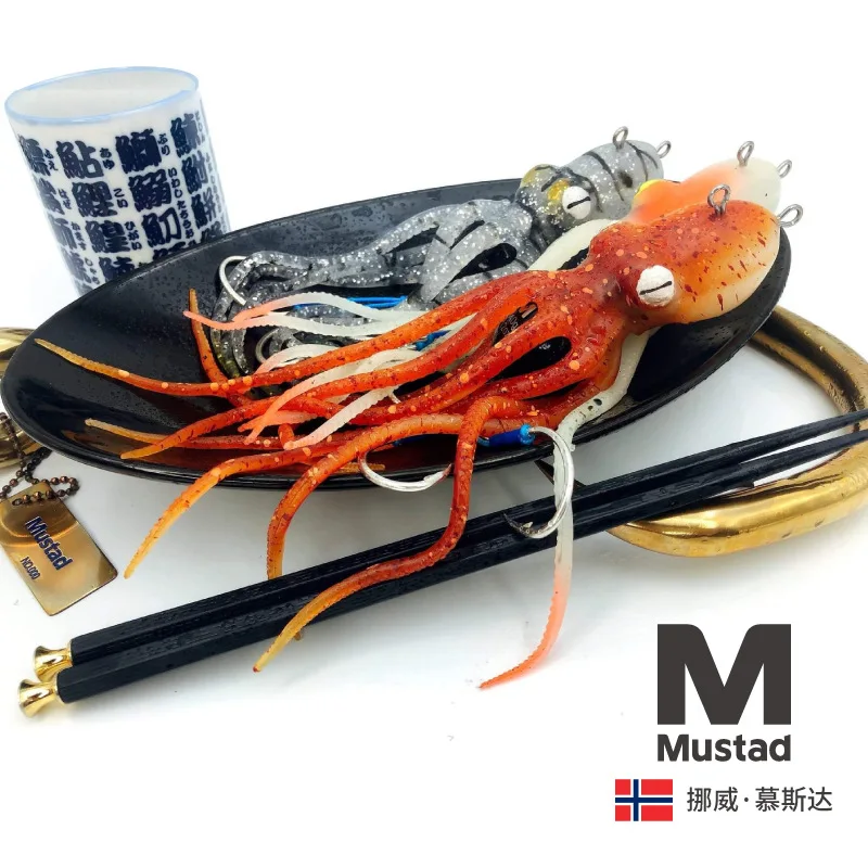 

Octopus sea fishing lure squid soft bait bionic squid cuttlefish fake bait slow shake Yanyue mackerel tuna