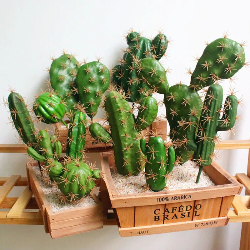 

Simulation Succulents Prickly Garden Fake Cactus Artificial Plants DIY Landscape Vivid Desert Bedroom Home Office Decor