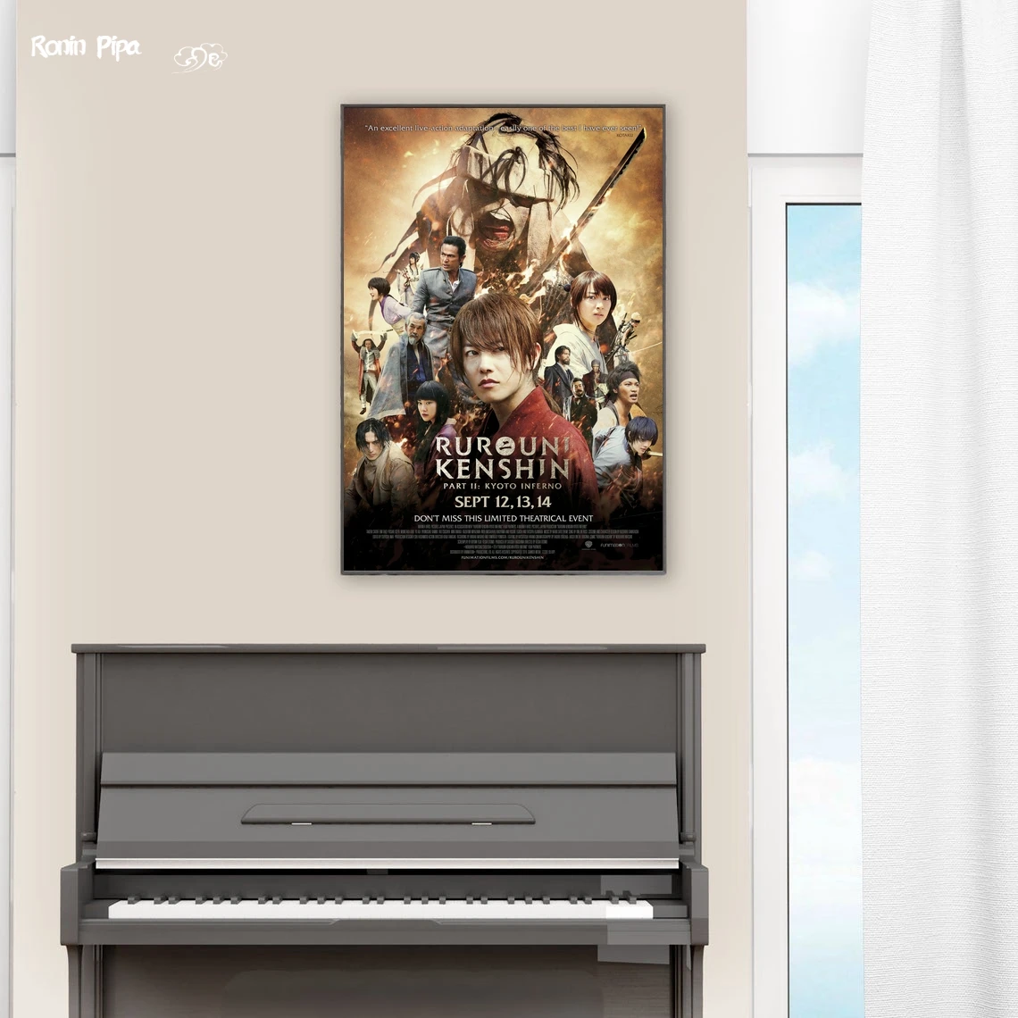 Rurouni Kenshin постер фильма художественный принт холст картина настенные панно