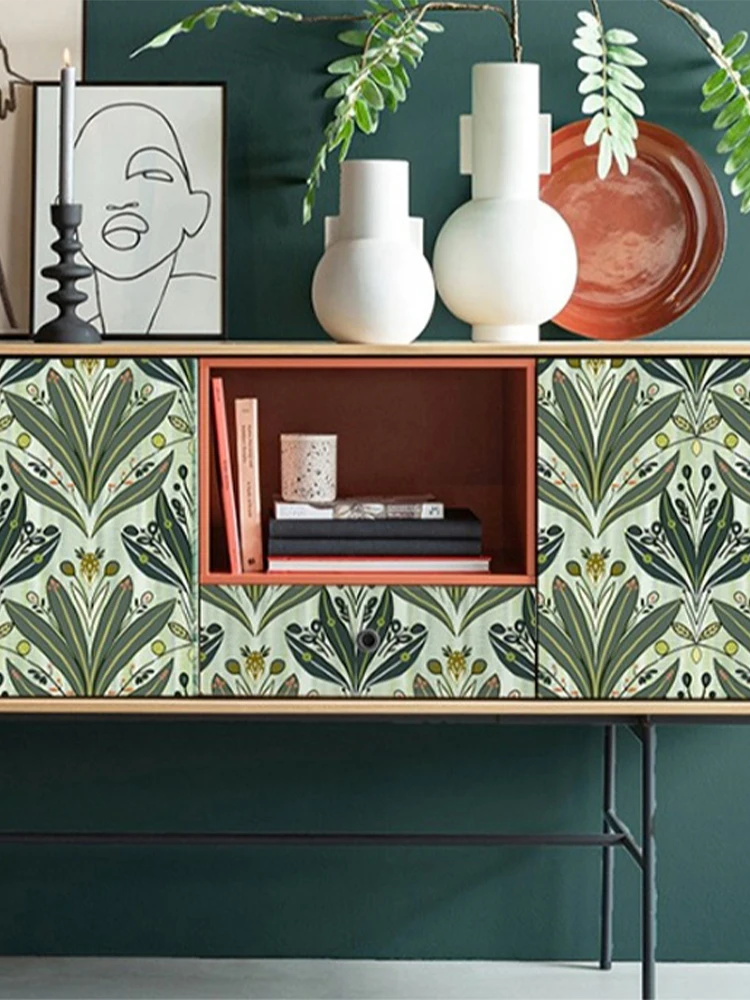 Ретро обои для ТВ-фона зеленая трава посадка цветов плотные наклейки натуральные