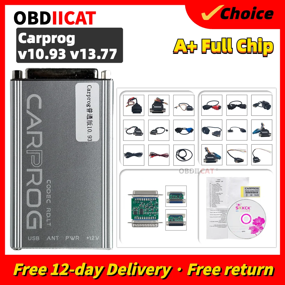 

Carprog Online V8.21 Full Set Carprog V8.21/ V13.77/10.93 Auto Repair Tool Airbag Reset/Radio Code/ECU Programmer