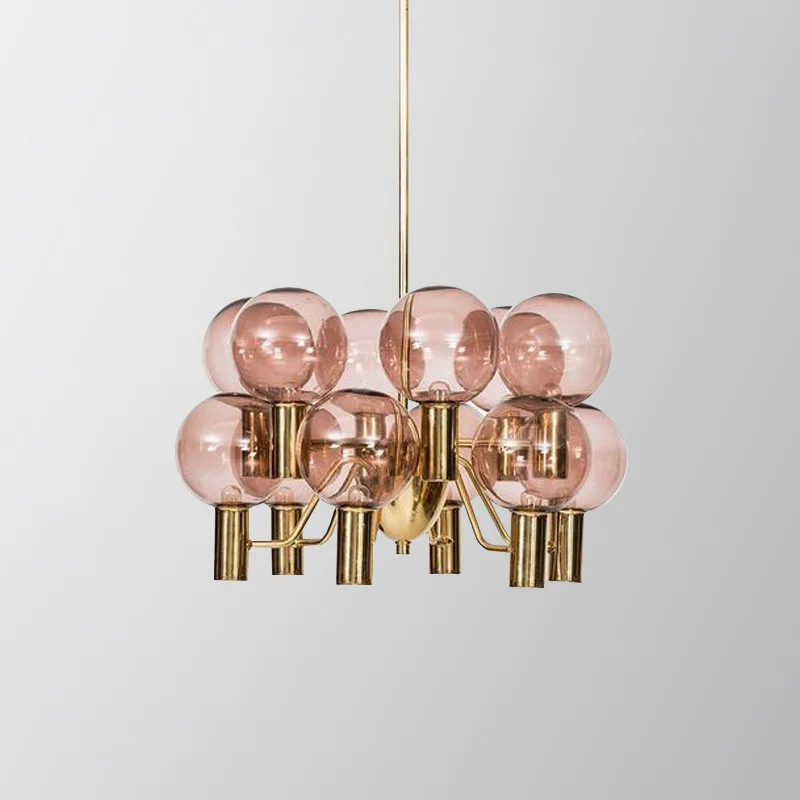 

Подвесная винтажная стеклянная обеденная Настольная лампа с шариками, подвесное Освещение В индустриальном стиле, железная клетка, luminaria de ...