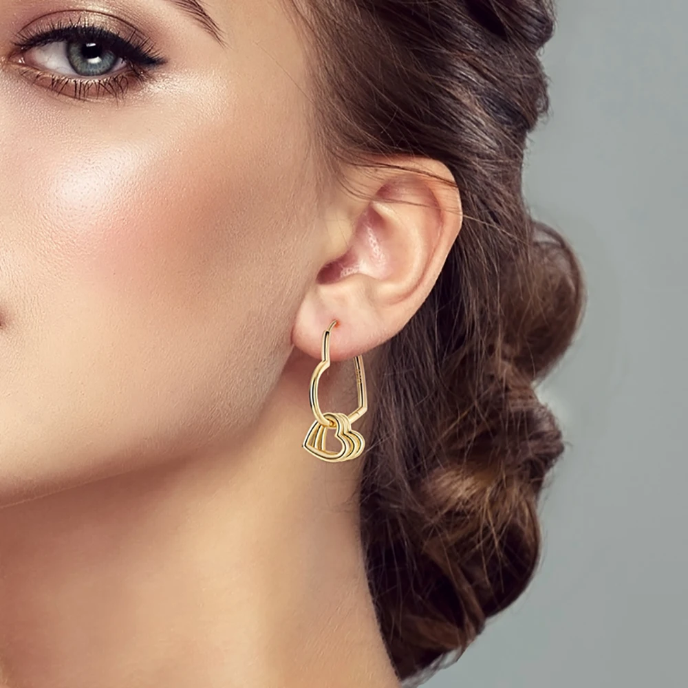 Серебряные серьги-гвоздики Danturn 925 пробы с кубическим цирконием