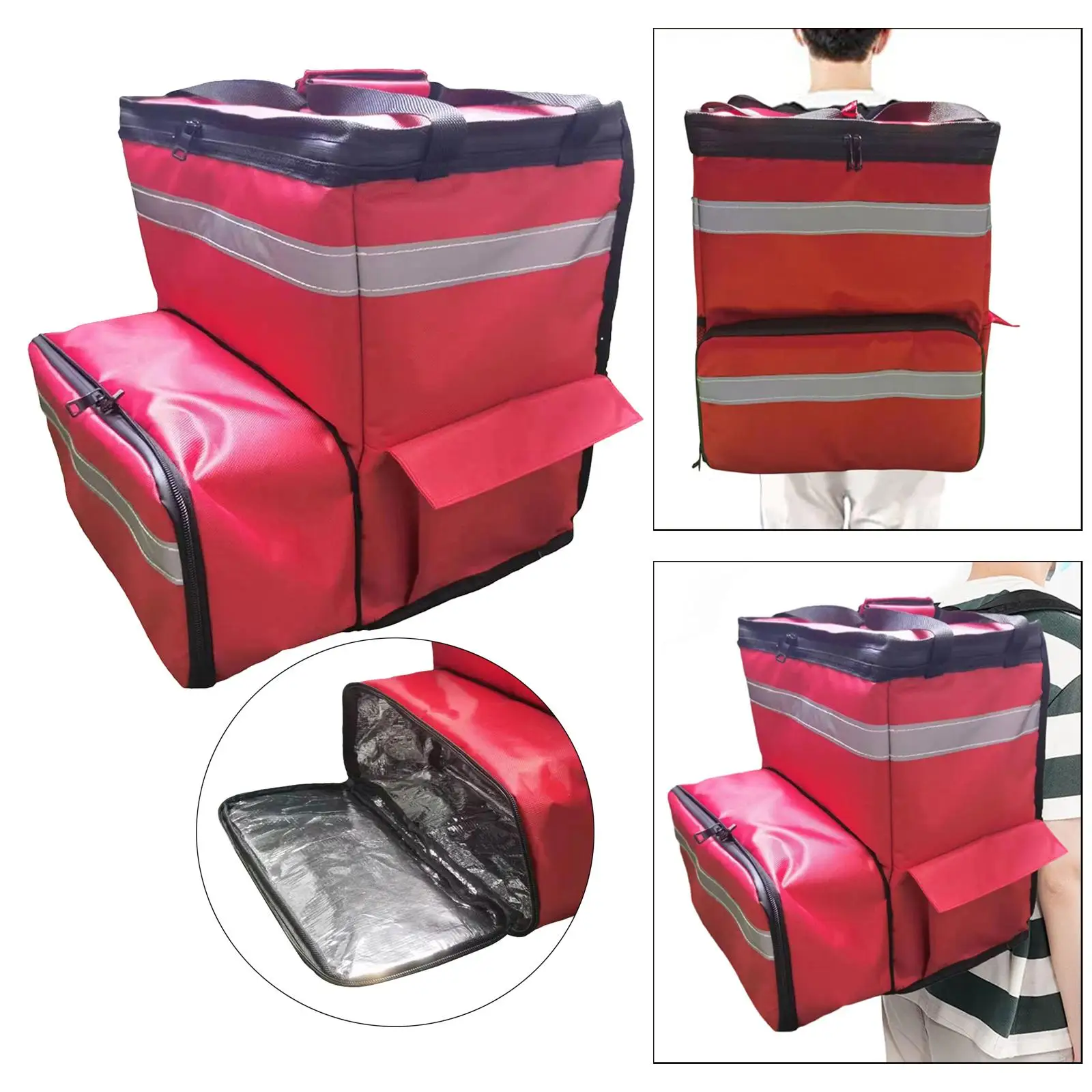 

Изолированный рюкзак для доставки пищи для пикника, доставка горячей или холодной пищи