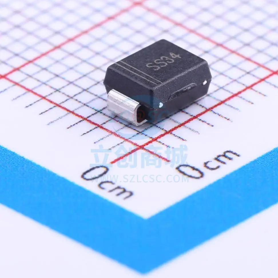 

free shipping 40V 3A 550mV@3A SS34B50pcs