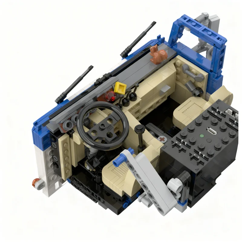 Фото 2043 детали MOC FORD WT9000 1:17 Модель грузовика-кабовера, конструктор, развивающая игрушка для детей, подарок на день рождения/Рождество №3