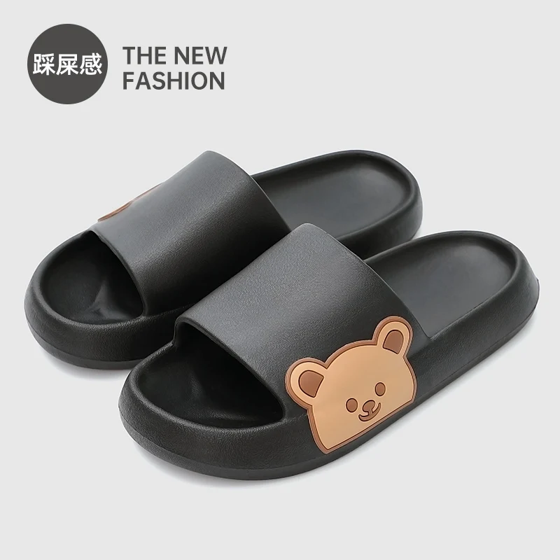 Шлепанцы из ЭВА для мужчин и женщин Нескользящие сандалии на толстой платформе