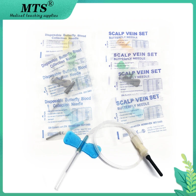 

50 шт., иглы для вакуумной сбора крови, 21 г, 22 г, 23 г, 25 г