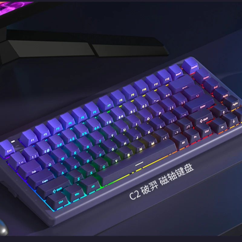 HEXGEARS C2 игровая клавиатура с магнитным валом 83 клавиши индивидуальные проводная