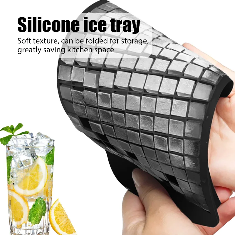 

160/126 Grids Silicone Ice Cubes Frozen Mini Food Grade Ice Tray Fruit Maker Bar Party Pudding Tool Kitchen Accessories