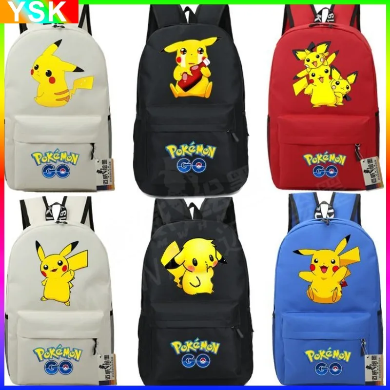 

Pikachu Primary and Secondary School School Bag Pokemon Cute Fashion Pokémon Cartoon Anime Backpack Best Gift