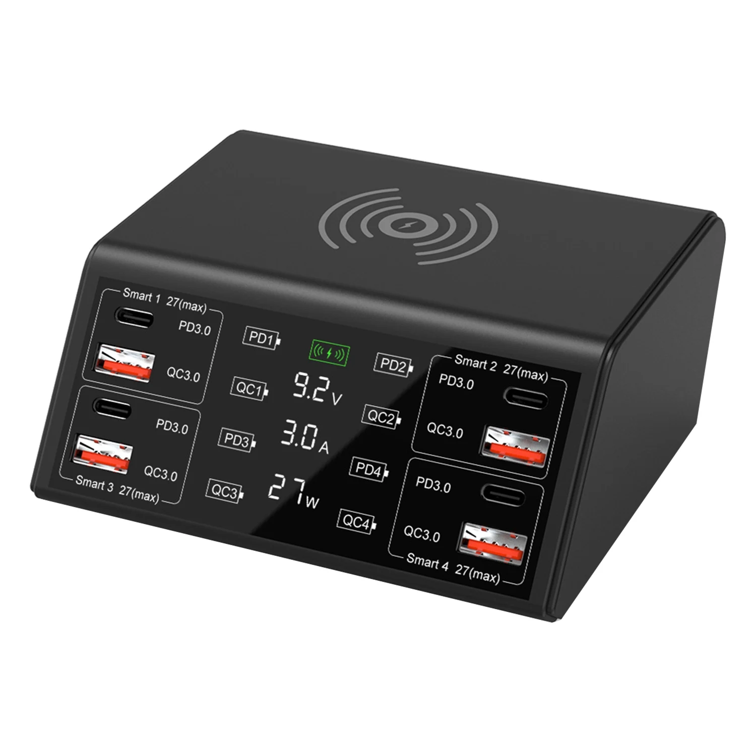 

Зарядное устройство с несколькими USB-портами, 15 Вт, 8 портов