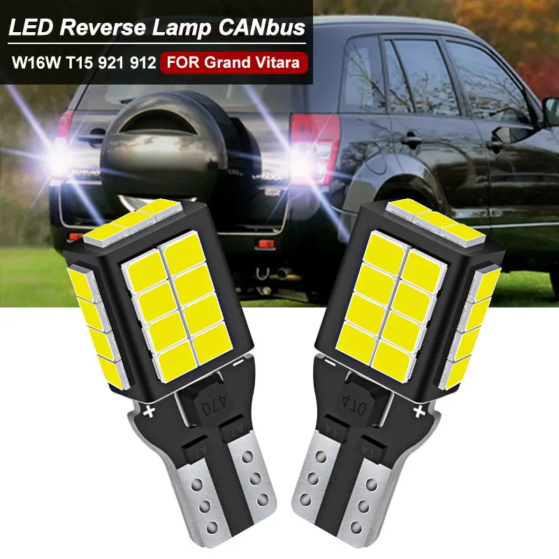 

Фонарь заднего хода для Suzuki Grand Vitara 1998- 2015 2014 2013 2012 2011 T15 W16W, 2010 лм, 6000k, 2 шт.