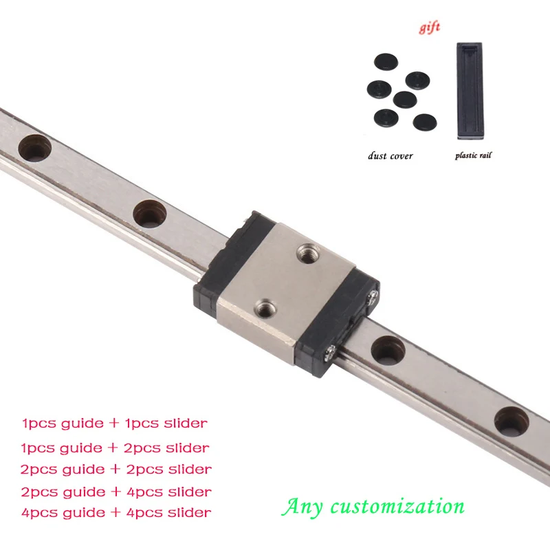 

MGN7 MGN CNC 3D Printer Linear Guide Rail Miniature Linear Rail Slide MGN carriage 300 350 400 450 500 550 600 700 800 1000mm