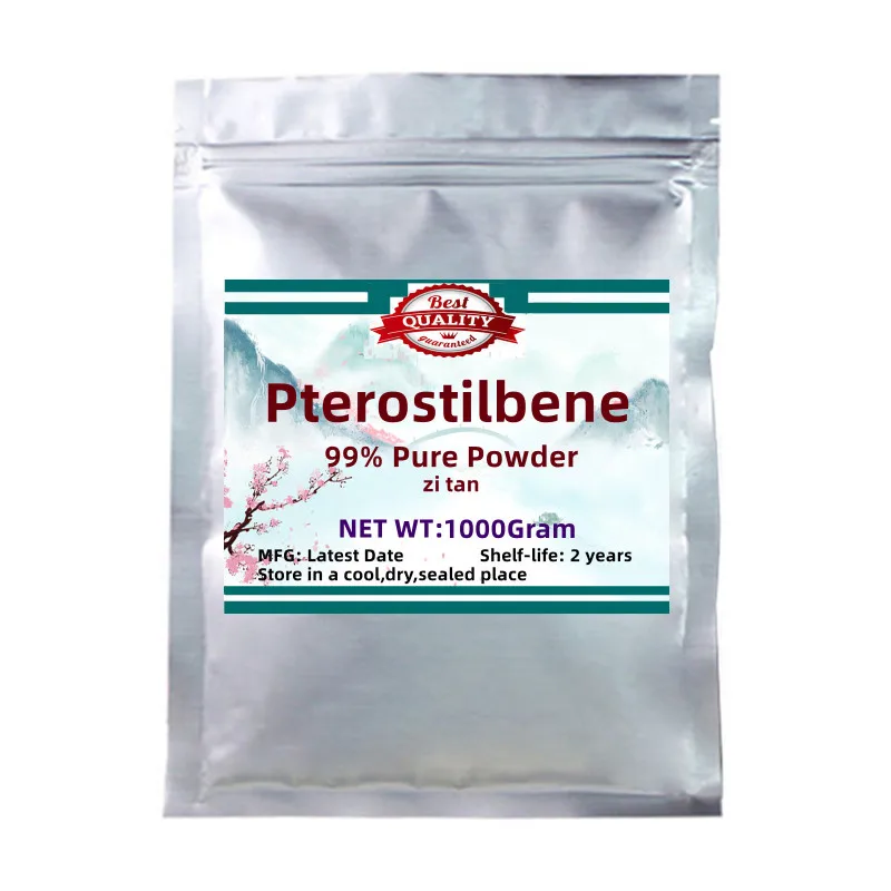 

50-1000g Factory Direct Sales High Quality 99% Pterostilbene, Free Shipping