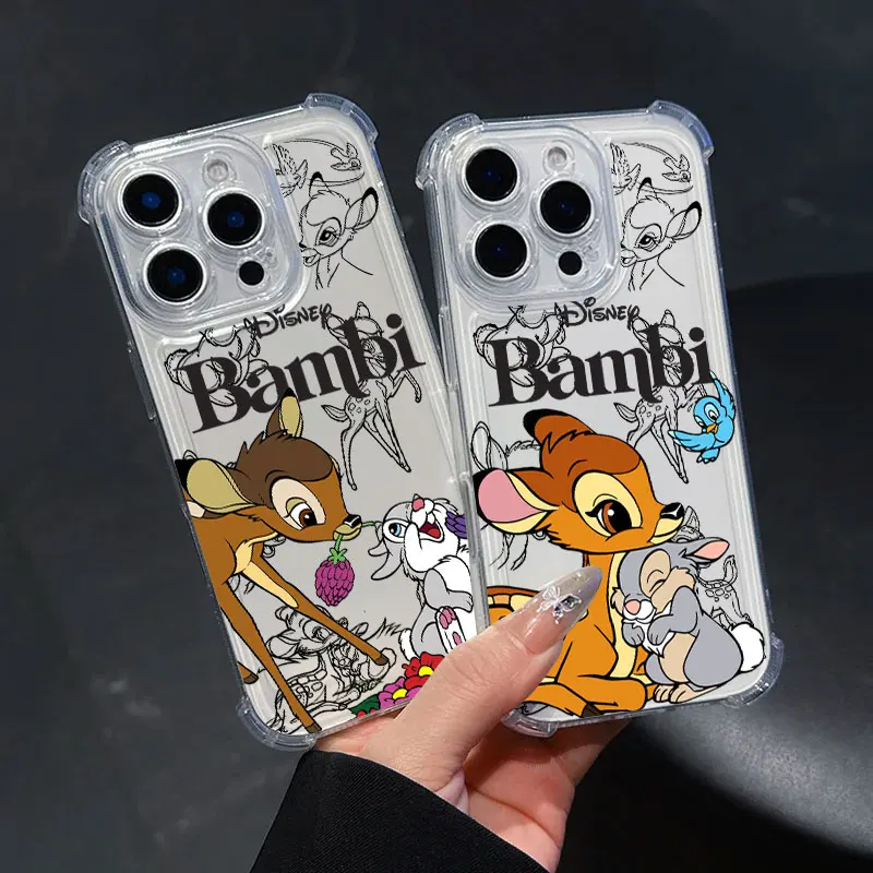 Фото Прозрачный чехол для телефона с рисунком BambiS ThumperS Anti Fall для Xiaomi Redmi Note 15 14 13 12 11 10 9 8 Pro Plus 4G 5G №3