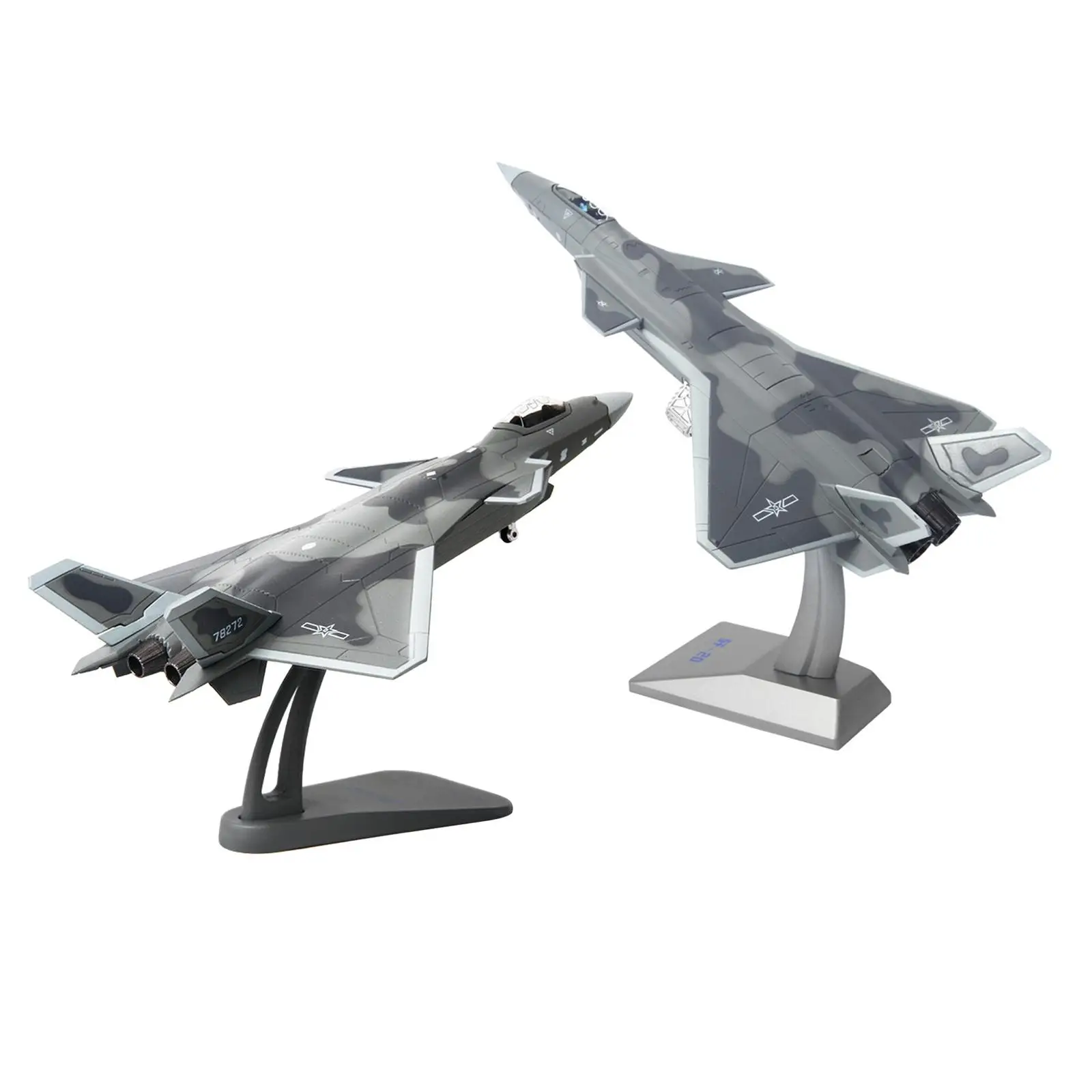 Фото Игрушка J-20 с подставкой для детей и взрослых, коллекционные подарки, украшения №3