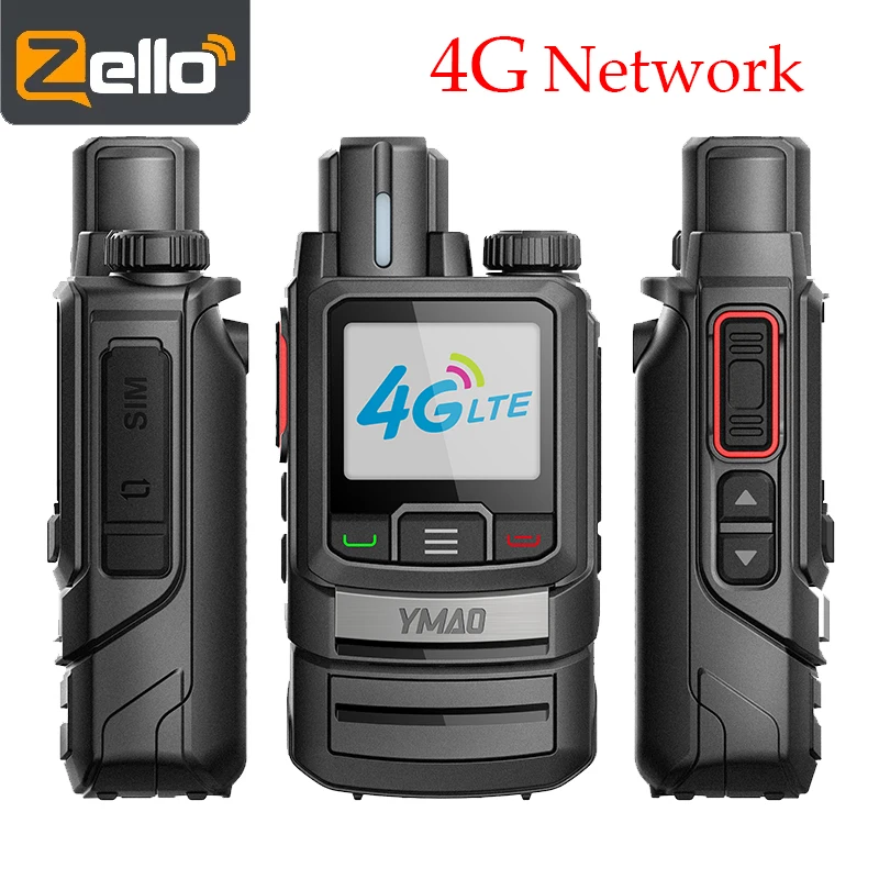 2pcs Zello walkie talkie 4G radio walkie talkies 4g sim GPS Wifi Blue Tooth Android radio 3000MAH Two Way Ham Radio 100km