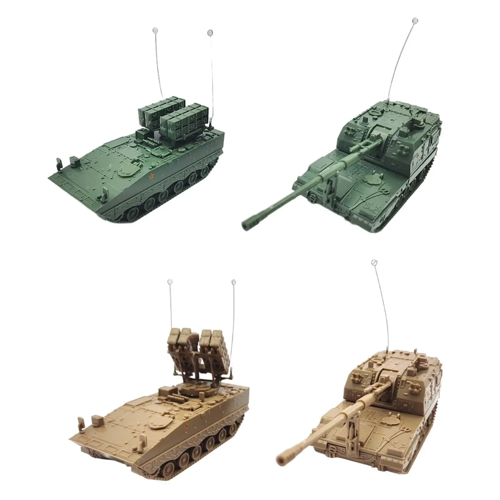 

1:72 Scale Armored Tank Model Vehicles for Gift Tabletop Decor Collection