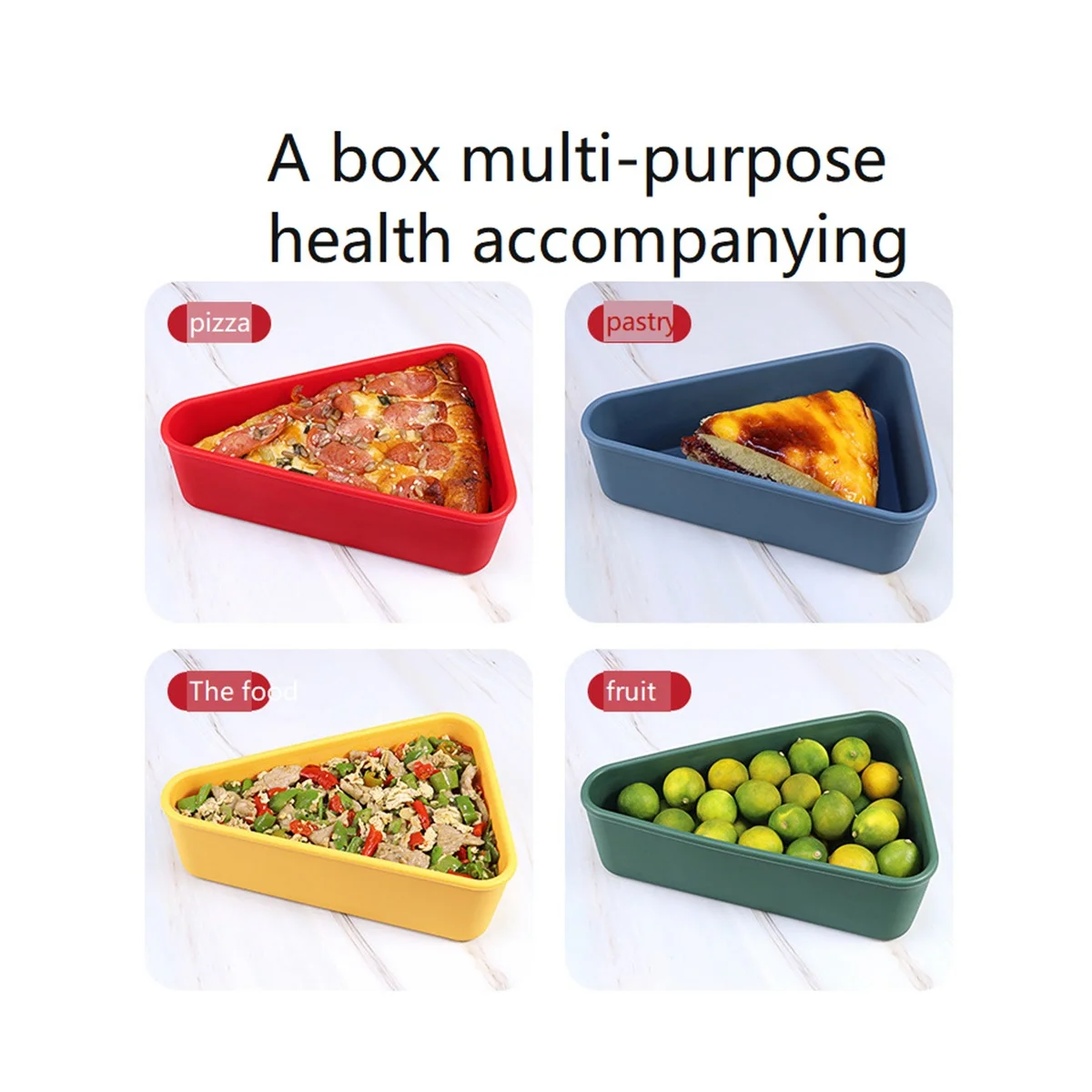 

Контейнер для хранения пиццы, органайзер для пиццы, многоразовый контейнер для хранения пиццы, красный