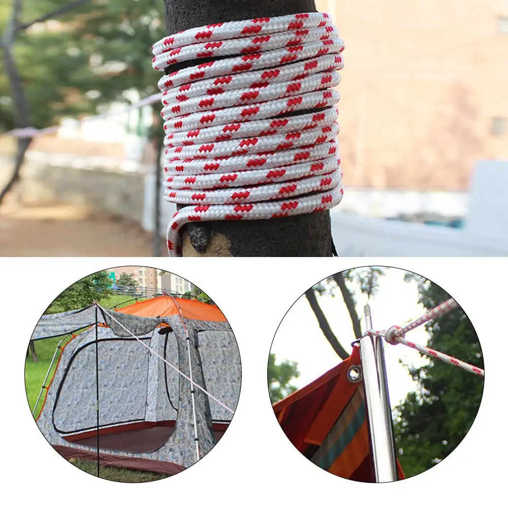 

10 м многофункциональная походная кемпинговая палатка для улицы линия парня веревка для ветра веревка для палатки с фиксированной веревкой