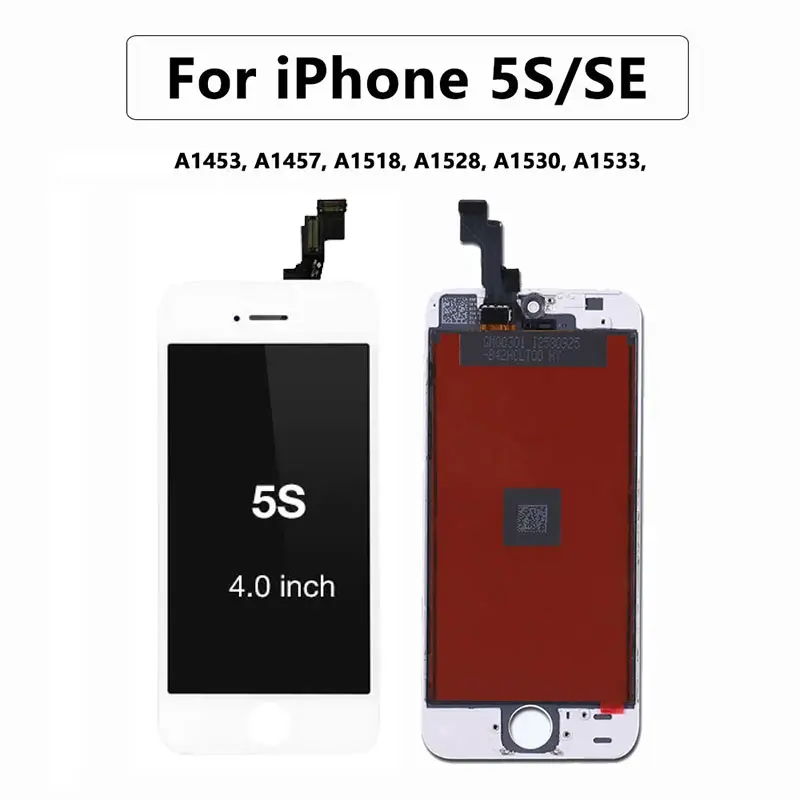 100% протестированный ЖК-экран для iPhone 5 5S 5C 5SE SE 2016 дисплей сенсорный экран