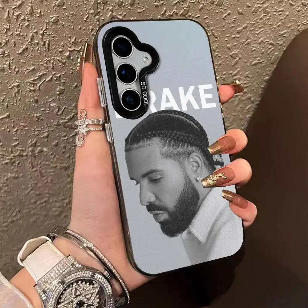 Рэперский чехол для телефона Aubrey A-Drake IMD цветной серебристый подходит amsung Galaxy S24 S23