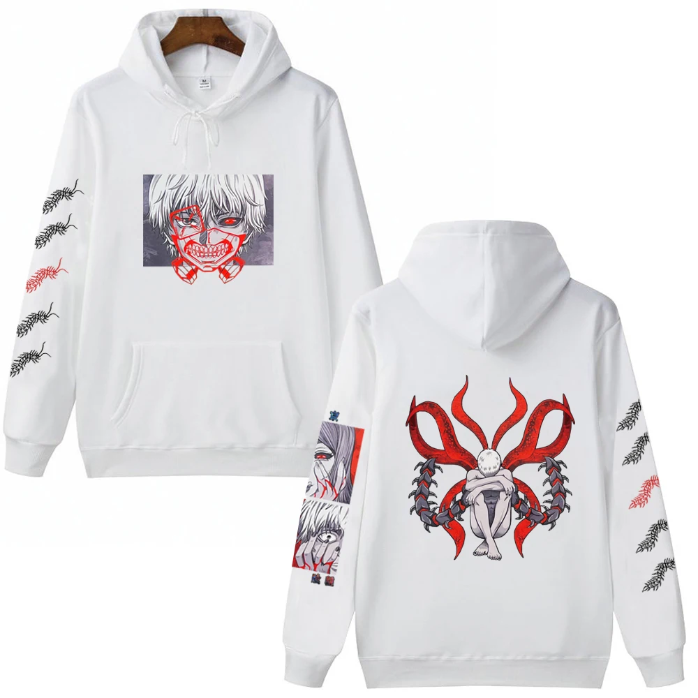 

Толстовка с капюшоном из аниме «Токийский Гуль» для мужчин и женщин, модная уличная одежда с длинными рукавами