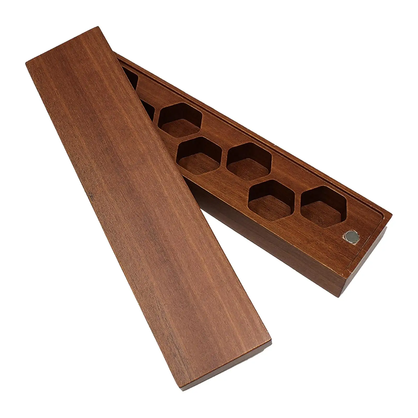 

Dices Holder Box Wood Dice Storage Case Pocket Size for Board Game Crafted Can