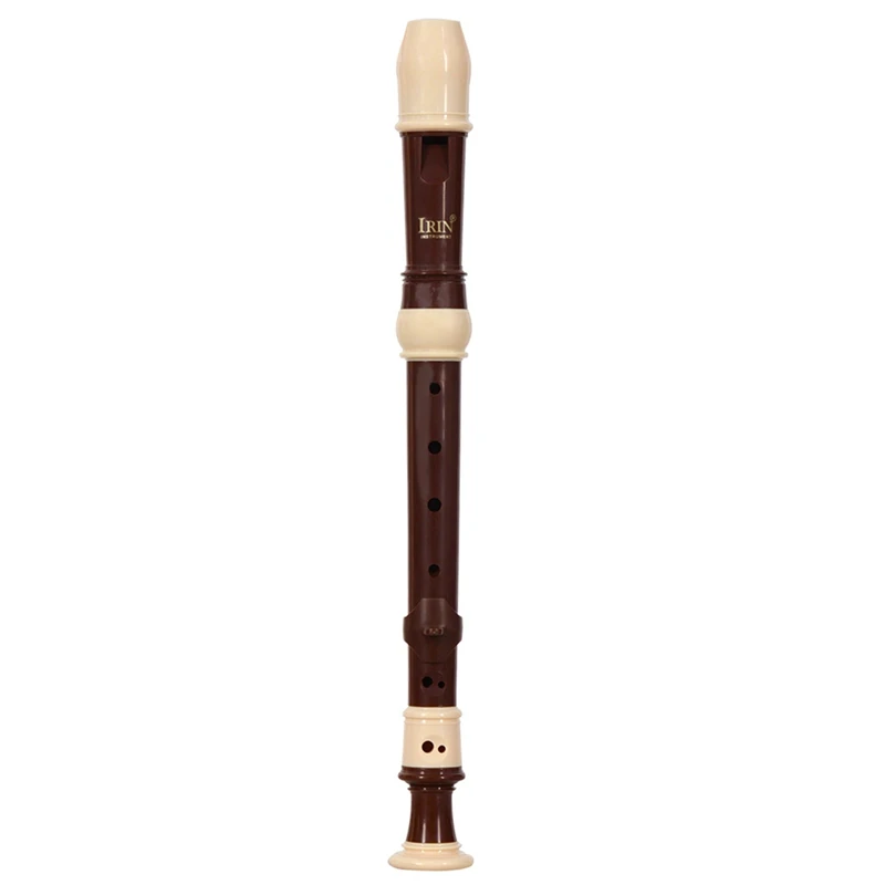 

Irin 2 Set Abs Recorder Soprano Clarinet Long Flute Baroque Recorder Fingering Musical Instrument (Coffee & White)