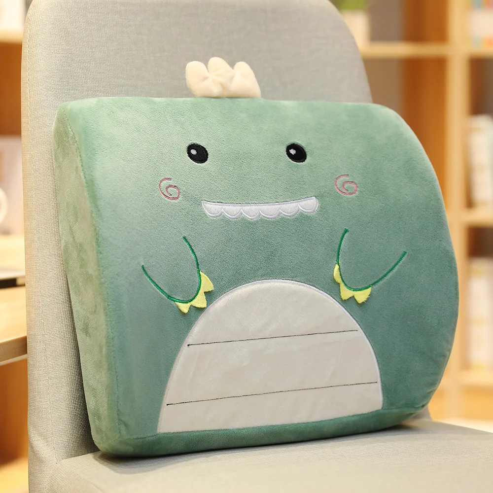 

Zqswkl car pillows for chairs office waist pillow backrest decorative cushion cartoon memory cotton pillow for home