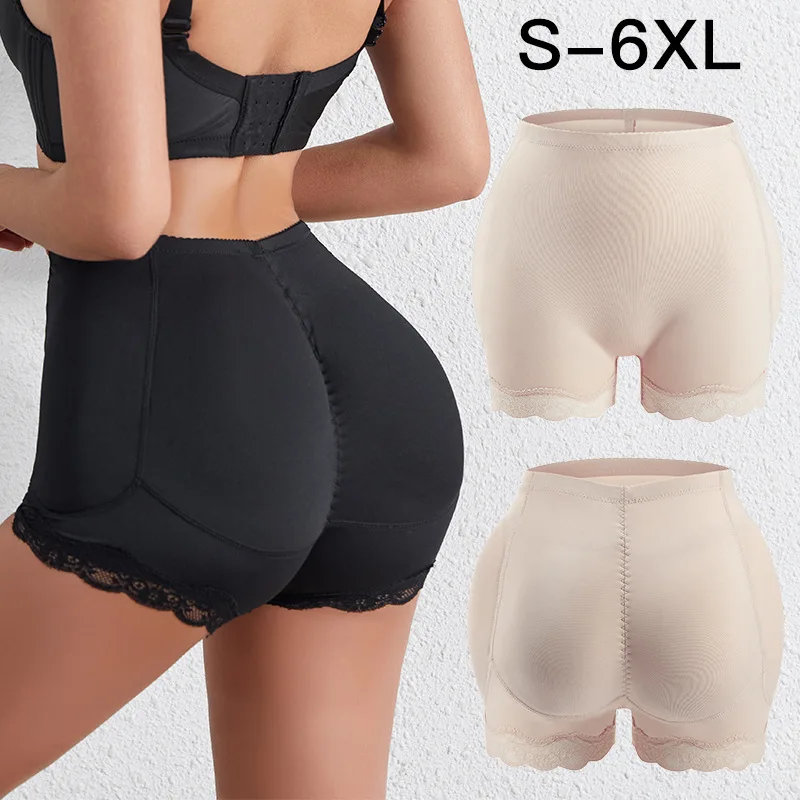 

Plus Size S-6XL Women Sexy Lace Butt Lifter Padded Underwear Tummy Control Panties Waist Hip Shimming Lace Body Shaper for Women