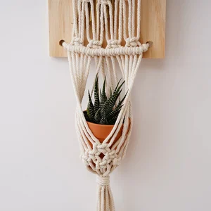 Homestay Cotton Rope Hand-woven Flower Net Hood Wall Dry Flower Decoration Wall Hanging Dry Flower Pocket Homestay Cotton Rope Hand-woven Flower Net Hood Wall Dry Flower Decoration Wall Hanging Dry Flower Pocket