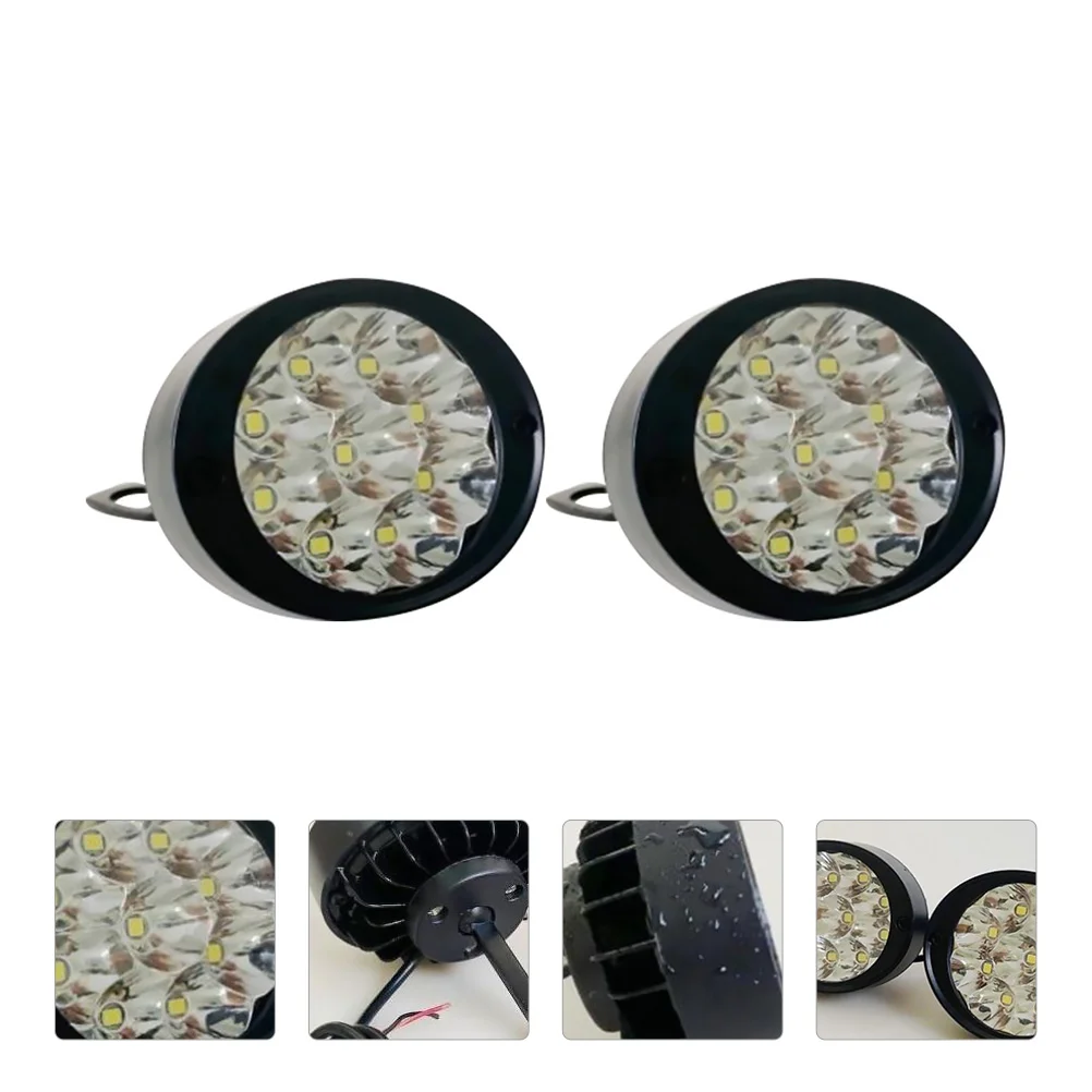

2 pcs Motorcycle Headlights Bright Work Lights Fog Spotlights Driving
