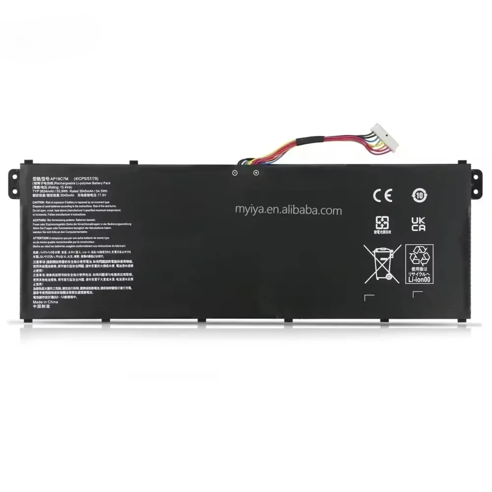 Аккумулятор для ноутбука Acer 5 9 Втч Ap18c7m Spin Sp513-54n-56m2 Swift 3 Sf313-52g-71j6 Sf514-54gt-79yu 55gt