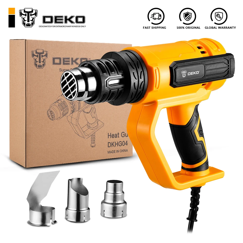 

DEKO NEW DKHG04 Advanced Hot Air Gun Temperatures Adjustable Electric Heat Gun