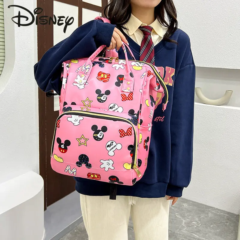 Disney Mickey's New Mommy Bag Large Capacity Maternal and Infant Bag Anti Splashing Multifunctional Storage Baby Outgoing Bag